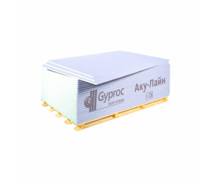 AkuLine ГКЛА Gyproc 2000х1200х12.5мм (2.4 м²) — изображение 1